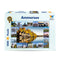 Verpackung des Ammersee Puzzles von Starnberger Spiele mit 1000 Teilen. Die Puzzle-Collage zeigt die schönsten Motive rund um den Ammersee, darunter die Dießener Bootshäuser, Schiffe der Ammersee-Schifffahrt, Stege, Kirchen, Uferlandschaften, historische Bauwerke und Naturaufnahmen. Hochwertiges Puzzle für Ammersee-Liebhaber mit ausgewählten Fotografien aus dem Ammersee Memospiel.