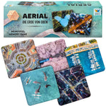 Memospiel Aerial – Die Erde von oben mit Verpackung und fünf beeindruckenden Luftbild-Motiven aus aller Welt.