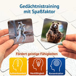 Memospiel Tierisch Lustig mit Tiermotiven für spielerisches Gedächtnistraining