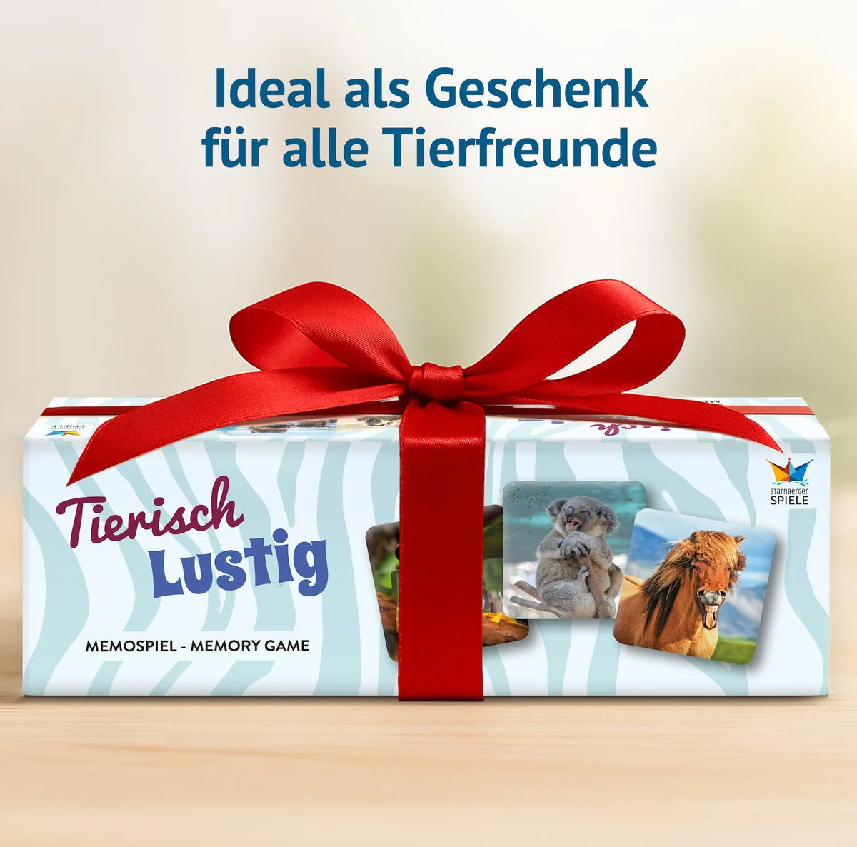 Tierisch Lustig – das Memospiel mit humorvollen Tiermotiven als besonderes Geschenk für Jung und Alt