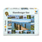 Vorderseite der Verpackung des Starnberger See Puzzles von Starnberger Spiele. Das 1000-Teile-Puzzle zeigt eine Fotocollage mit den schönsten Sehenswürdigkeiten und Landschaften rund um den Starnberger See. Im Mittelpunkt steht ein Holzsteg mit Blick über den See bis zu den Alpen. Die Collage enthält außerdem Schlösser, Kirchen, Dampfschiffe, Segelboote, Uferansichten und weitere regionale Motive aus der Starnberger-See-Region.